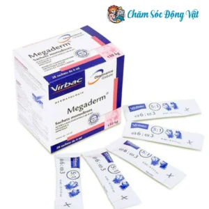 Sản Phẩm Thuốc Dưỡng Mượt Lông Giảm Rụng Megaderm Virbac Pháp (Hộp 28 Gói)