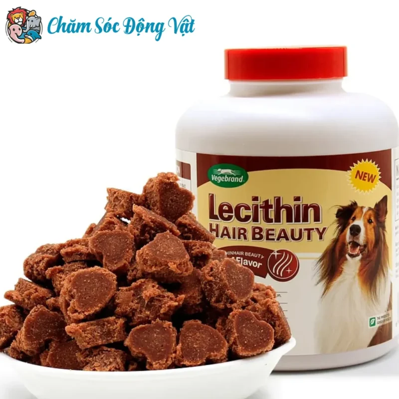 Thuốc Trị Chống Rụng Lông Cho Chó VEGEBRAND Lecithin Hair Beauty